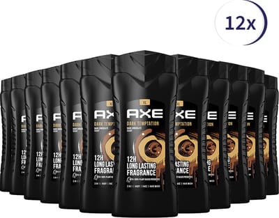 Axe Dark Temptation Showergel - 12 x 400 ml - Voordeelverpakking