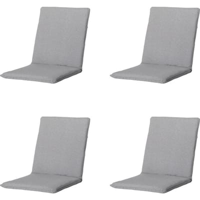 Madison - Stapelstoelkussen Napels grey - Ca. 97x49 cm - Set van 4