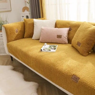 Nieuwe Effen Kleur Bankhoezen Handdoek Zachte Pluche Bankovertrek voor Woonkamer Erkerkussen L-vormige Bank Decor 70x70cm
