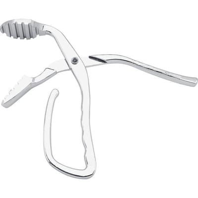 Anti scalding Oven Clip Pliers Grip Grabber for Hot Pot Plate Baking Tray Pan Dish white