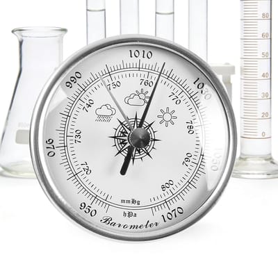 Binnen barometer - Luchtdrukmeter - Weer voorspellen - Draagbaar en nauwkeurig - 70mm diameter