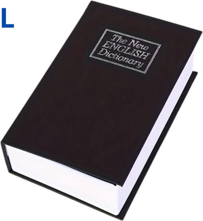 Bovista Spaarpot Met Slot - Geldkistje Met Gleuf - Met Sleuteltje - Met Slotje - Geheime Kluis - Verborgen Kluis - Stash Can - Stash Secret - Geheime Opbergruimte - Zwart & Groot