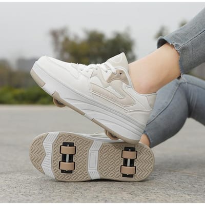 Kinderschoenen met wieltjes Jongens Vierwielige Meisjes Sporten Rolschaatsen Wandelen Wielschoenen Vervormde Schoenen met wieltjes 31