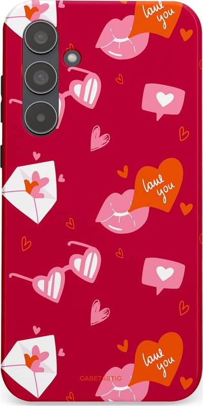 Casetastic Hoesje Geschikt voor Samsung A55 - Stijlvolle Beschermende Duo-layer Case - Liefdesbrief