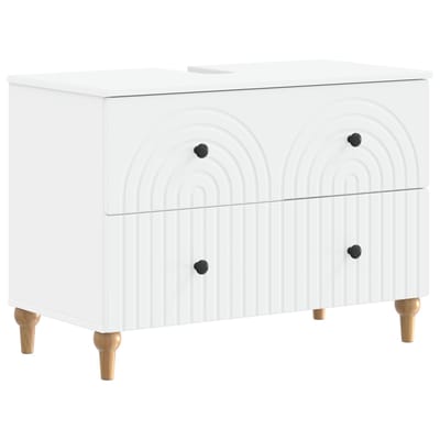 vidaXL - Wastafel - kabinet - voor - de - badkamer - ALKMAAR - Wit - 82 - x - 41 - x - 59 - cm