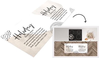 Keukenloper - Loper keuken - Woordenboek - Vakantie - Quotes - 120x50 cm - Keukenloper vinyl