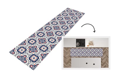 Keukenloper 200x50 cm - Keukenmat vinyl Bloemen - Retro - Design - Keukenmatten loper - Keuken vloerkleed tapijt