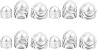 Badbomvormset - Knutselvormen - Zelf Maken - Aluminium Metaal - 120 Stuks - Zilver