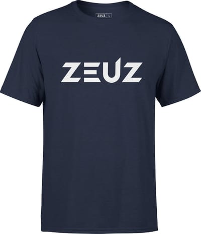 ZEUZ Sport T-Shirt Unisex - Sportkleding Man & Vrouw - Fitnesskleding Heren & Dames - Jongens & Dames Kleding voor Fitness, CrossFit & Gym - Maat XS - Marineblauw