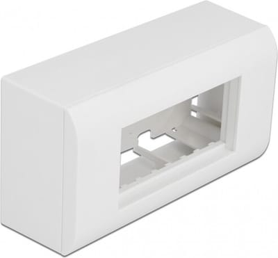 Delock Surface-mounted Housing for Easy 45 Modules 152 x 82 mm, white