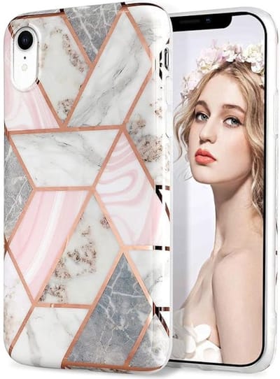 ShieldCase telefoonhoesje geschikt voor Apple iPhone X / Xs hoesje marmeren patroon - Hard Case hoesje marmer - Marble Look Shockproof Hardcase Hoesje - Backcover beschermhoesje marmer