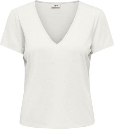 JDY - JDYDORA DODO S/S V-NECK GLITTER TOP JRS - Dames - Blouses