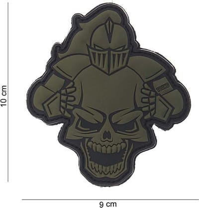 101 Inc Embleem 3D Pvc Knight Groen  10107