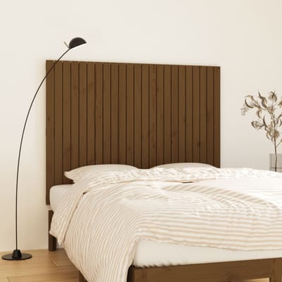 vidaXL - Wandhoofdbord - 146,5x3x110 - cm - massief - grenenhout - honingbruin