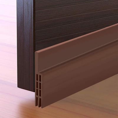 Tochtstrip Onder Deur - Tochtstopper Deurbodem voor Binnen- en Buitendeuren - Geluidsdicht - 75 cm - Bruin