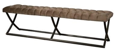 Tower Living Bolton Bankje 155 - fabric Genova Taupe 101