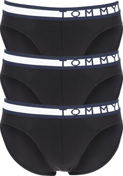 Tommy Hilfiger slips (3-pack) - S - heren slips zonder gulp - zwart