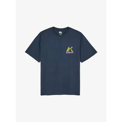 Quiksilver Peak T-shirt Met Korte Mouwen Blauw S Man