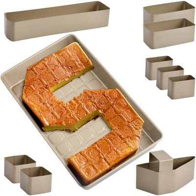 Dailygoods - Verstelbare Bakvorm met Letters en Cijfers - Voor Feestjes en Verjaardagen