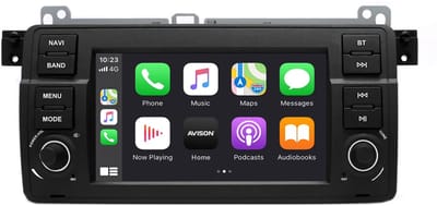 Navigatiesysteem auto met scherm - autoradio geschikt voor CarPlay en Android auto - bluetooth radio - geschikt voor BMW E46 1998-2005 Rover