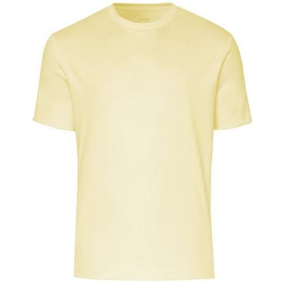 Desoto Luxury T-Shirt Uni Color Round Neck Lichtgeel / male