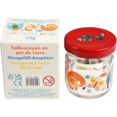 Rex London - Potloodslijper met potje 'Wild Wonders'