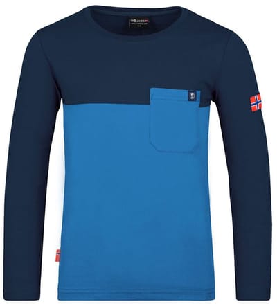 Trollkids Bergen T-shirt Met Lange Mouwen Blauw 128 cm Kinderen