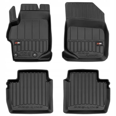 FROGUM 3D Gummimatten Set – Passend für Peugeot 301 (2012-2019) – Hohe 6 cm Kanten – TPE – Geruchlos & Schwarz
