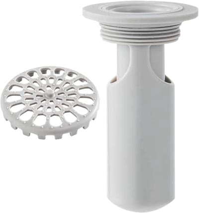 Douche Afvoerplug - Geurblokkerende Stop - Frisse Badkamer Creëren - Mini Flesval Ontwerp - 5 cm - Wit