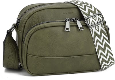 TAN.TOMI Schoudertas Dames – Crossbodytas – Kleine Lichtgewicht Handtas – Casual Schoudertasje – Praktisch & Stijlvol – Dames Tas voor Dagelijks Gebruik - Donkergroen