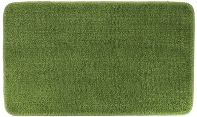 Tendance Badmat Aquarius - microfiber - hoogpolig - olijfgroen - 45 x 75 cm - badkamer - antislip
