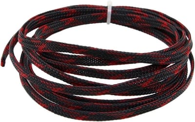 Gevlochten Kabelhoes - Kabel Bescherming - Kabelbeheer Thuis - Dierenbeet Bestendig - 20 Meter - Zwart