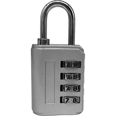 Cadenas à combinaison à 4 chiffres, haute sécurité, étanche, couleurs vives, pour armoire