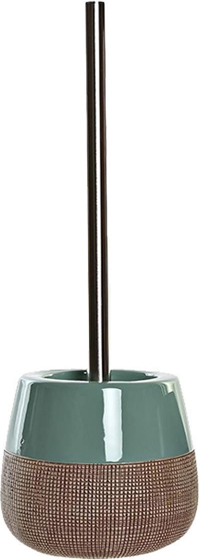 Items Toiletborstel met houder - polystone - mintgroen - 36 cm