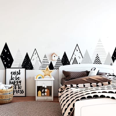 Scandinavische bergstickers voor kinderen, ontwerp van Manonka, 100 x 170 cm