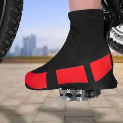 1 Paar Winddicht Stofdicht Fietsen Fiets Sportschoenhoes Overschoenen Beschermer (XXL) red