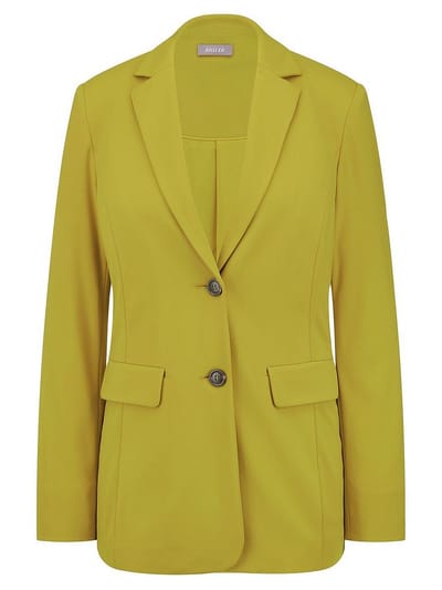 Jersey blazer Van BASLER geel