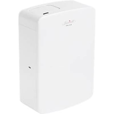 Janibell Privé afvalemmer, 7,5 l inhoud, sensortechnologie, afsluitbaar, L 140 x B 292 x H 422 mm, ABS kunststof, wit
