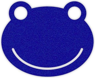 Kikker vilt onderzetters - Donkerblauw - 6 stuks - 11 x 10 cm - Tafeldecoratie - Glas onderzetter - Cadeau - Woondecoratie - Woonkamer - Tafelbescherming - Onderzetters Voor Glazen - Keukenbenodigdheden - Woonaccessoires - Tafelaccessoires