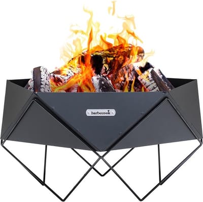 Barbecook Vuurschaal Ural - L 56 x B 56 x H 33 cm - Staal - Zwart