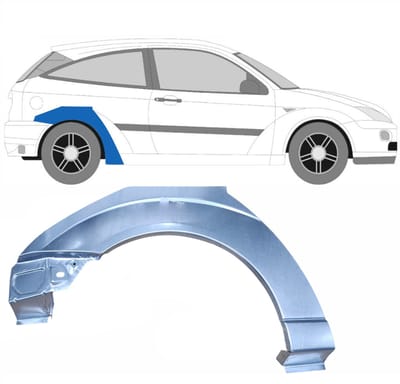 Reparatiepaneel achterspatbord voor Ford Focus 1998-2004 / Rechts