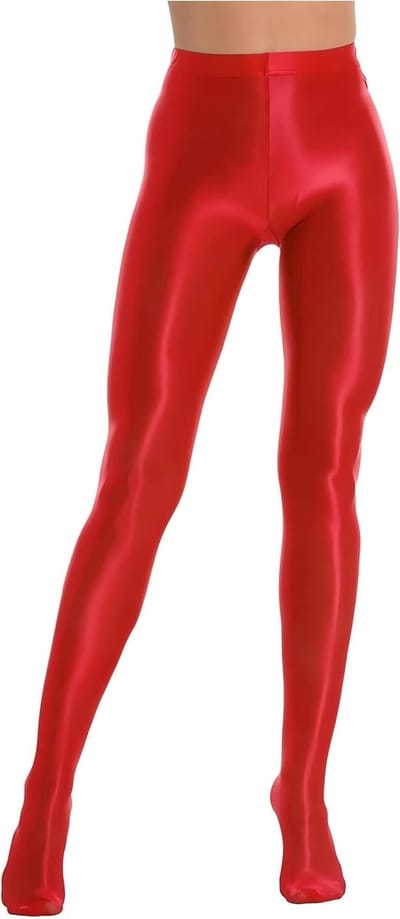 Hoogwaardige Glanzende Hoge Taille Sporttights voor Yoga, Dans en Rave Feesten, Elastische Spandex Leggings voor Comfort en Stijl