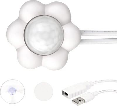 Bewegingssensorschakelaar voor kattenfontein - Infraroodsensor met USB-kabel, Energiebesparend en Stil, Detectiebereik 3 m