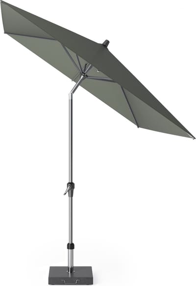 Platinum Sun & Shade - Middenstokparasol - Riva - 250x200cm - Olijf - Kantelbaar - Easy-up draaisysteem - 96% UV protectie