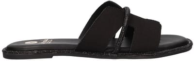 La Strada Slipper Zwart Textiel - Damesschoenen - Maat - 38