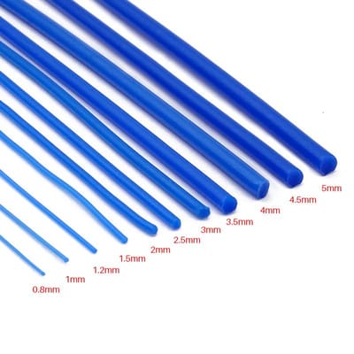 1 Doos Tandheelkundige Wax Lijn Stukjes Sprue Als Tandheelkundig Gereedschap Voor Tandheelkundig Laboratorium 12 Maten Om Te Kiezen blue