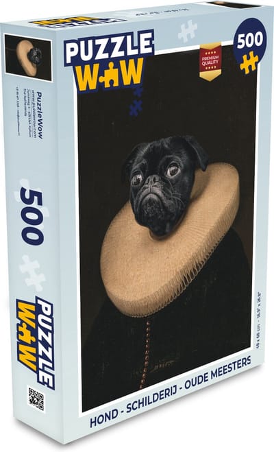 Puzzel Hond - Schilderij - Oude meesters - Legpuzzel - Puzzel 500 stukjes