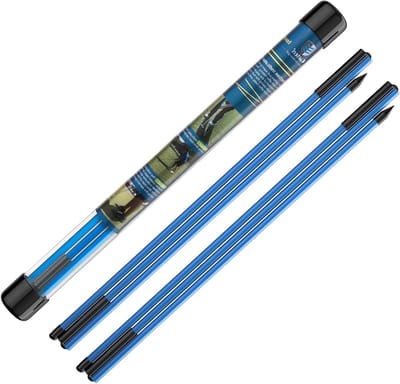Set van 2 Golf Alignment Sticks van 122 cm - Ideaal voor Swing Training, Aiming en Houding Correctie, Inclusief Duidelijke Opbergbuis
