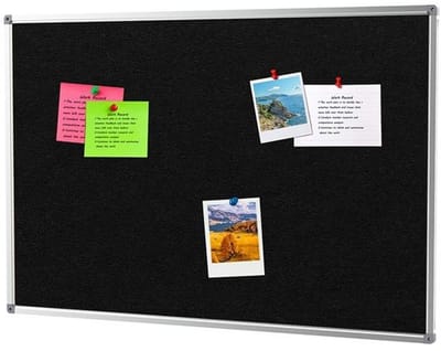 IVOL Prikbord Vilt 90 x 120 cm - Donker antraciet