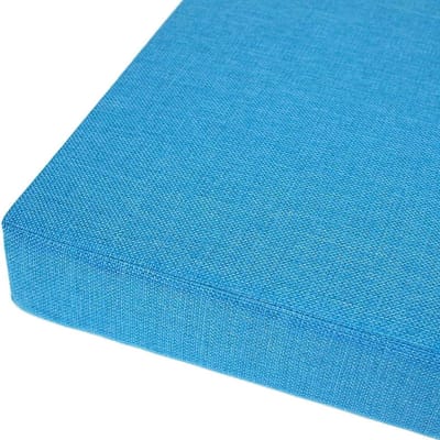 Bankkussen - Zitkussen - Buitenmeubilair - Hoge Dichtheid Schuim - 170x60x5cm - Blauw